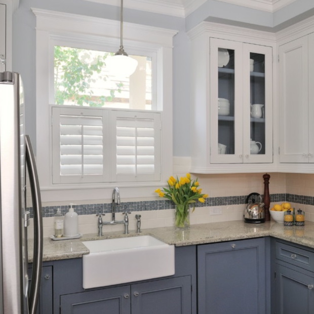 Cafe Shutters in a Kitchen