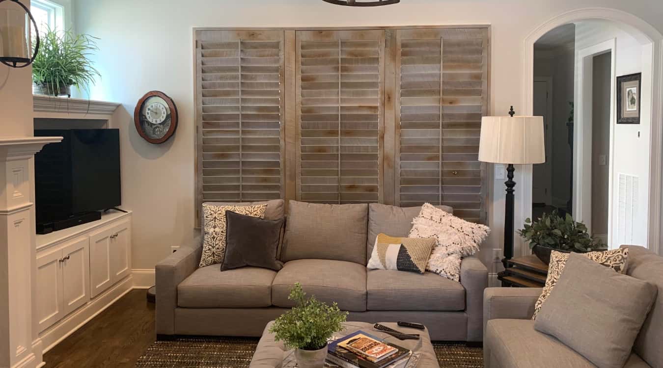 Reclaimed wood shutters in Orlando