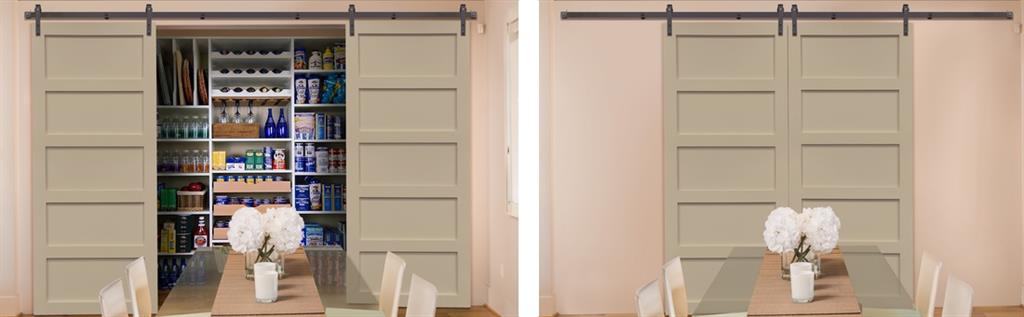Sliding Barn Doors As Pantry Doors In Orlando Sliding barn doors covering pantry