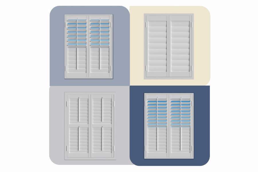 Use the Shutter Designer to see how Polywood shutters look with your Orlando home's wall colors. Four images of Polywood shutters from the Shutter Designer